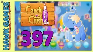 Candy Crush Soda Saga Level 397 Hard (Frosting mode) - 3 Stars Walkthrough, No Boosters
