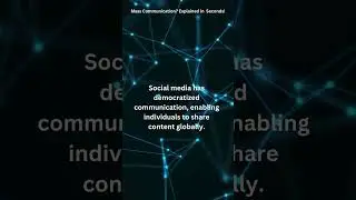 Impact of Social Media on Mass Communication #masscommunication #mediaandcommunication