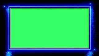 Abstract Light Neon Frame Green Screen Animation Effect HD Video @vfxtools247