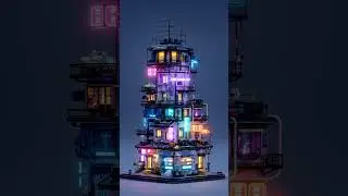 Tiny Cute Futuristic Themed Multi-story Micro Home