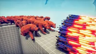100x BEAR vs EVERY GOD - Totally Accurate Battle Simulator TABS