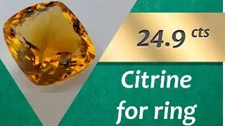 Citrine Ring: Design Unique Ring with Citrine 24.9 Carats