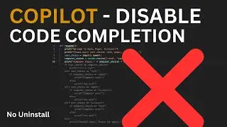 How to Turn Off GitHub Copilot Code Completion in VSCode Quick & Easy Guide!