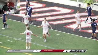 Highlights: North Central Men's Soccer vs Elmhurst (10/11/25)