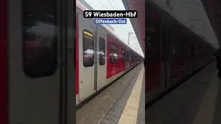 Offenbach-Ost Einfahrt BR430/S9➡️Wiesbaden-Hbf #br430 #sbahn #shorts
