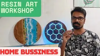 RESIN ART WORKSHOP | HOME BUSSINES | LOW BUDGET BUSSINESS #resinart #epoxyresin #crafting