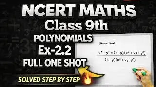 Class 9th, Ex-2.2 FULL ONE SHOT🔥Simple Solutions (POLYNOMIALS)Maths CBSE NCERT By Top Rankers