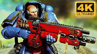 Lore-Accurate PRIMARIS HEAVY INTERCESSOR vs Tyranids - Warhammer 40k: Space Marine 2 (4K, Mod)