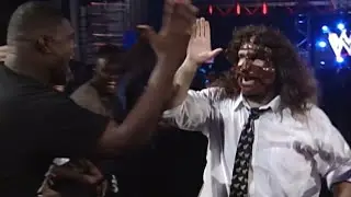 The Rock & Mankind Vs Chris Jericho & Al Snow Part 1 - RAW IS WAR!