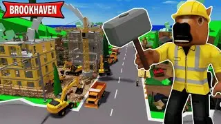 JE DIRIGE LA PLUS GRANDE CONSTRUCTION DE BROOKHAVEN ROBLOX