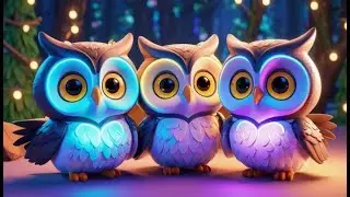 Six Snowy Owls Glide and Glide | Winter Animal Song for Kids | Counting and Nature Rhyme