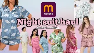 Meesho Nightwear Haul 🌙 | Budget-Friendly Night Suits Under ₹300!