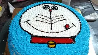 Doraemon normal cake recipe birthday party cake recipe #viral #cake #doremon #cake @SunilCakeMaster 