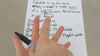 solving a M/V solution