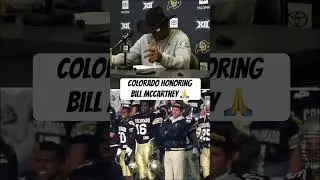 CU will wear the traditional uniforms to honor the late, great Bill McCartney 🦬#coachprime