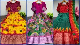 Latest pattu Dress designs | Pattu long frocks designs | pattu long frocks online shopping | Gown