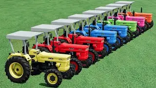 Transportıng Tractors Colors -  Mini Fıat Tractor | Farming Simulator 22
