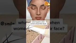 What happens when women shave their face? #shorts