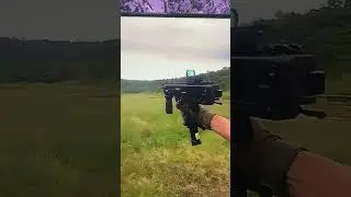 ASMI Sub Machine gun during firing trails
