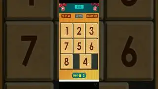 How to Solve 3 by 3  Sliding Number puzzle #shorts