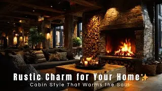 Rustic Fireplace Ideas | Cozy Living Room Inspiration for Warm & Inviting Homes