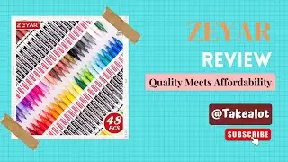 ZEYAR - 48-Colour Oil-Based Paint Marker Pen Set, 0.7mm Extra Fine Tip