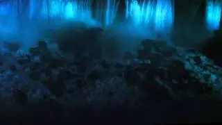 Drone films BLUE Niagara Falls for Scleroderma
