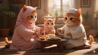 Muslim Cat routine  🐾🐱😻