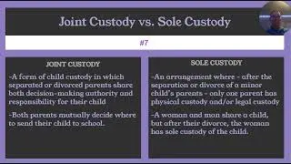 Compare and Contrast: Family Law Terms