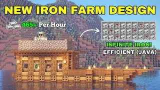 Minecraft | Aesthetic Iron Farm on a Boat - Java Edition / Tutorial