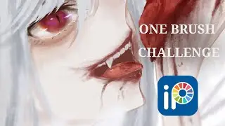 Princess Of White Wysteria Speedpaint [IbisPaintX] ONE BRUSH CHALLENGE!