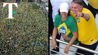 I&rsquo;m a victim, Jair Bolsonaro tells crowds amid &lsquo;coup&rsquo; inquiry