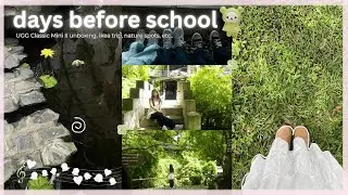 ✮⋆˙ days before school starts: UGG Classic Mini II unboxing, ikea trip, nature spots, etc..