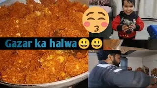Gajar ka halwa😃🥧 Aaj ka vlog family vlog☺️💖