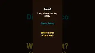 What's next? Comment!#comments #disco #party