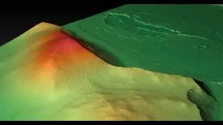3D Fly-through of the Elysium Planitia Crater on Mars
