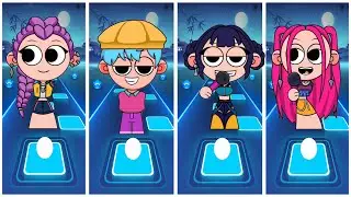 Kpop Demon Hunters 🆚 SAJA Boys 🎮 Tiles Hop EDM RUSH