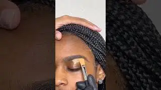 Perfect step by step Eye brow art tutorial for WOC and beginners #shortfeeds #short #woc