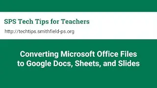 Convert Microsoft Office Files to Google Docs