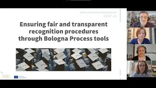 EUA Webinar - Ensuring fair and transparent recognition procedures through Bologna Process tools