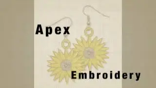 Free Standing Lace Machine Embroidery Earring Designs