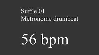 56 bpm suffle drumbeat metronome 01