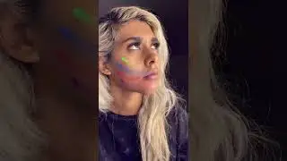 Aurora borealis aka northern lights UV makeup