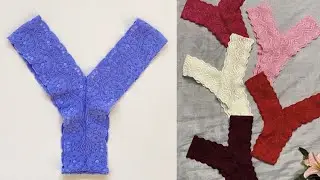 CALCINHA DE RENDA EM 1 MINUTO- SEM MOLDE- F&Aacute;CIL E RAPIDO
