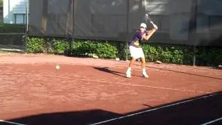 Gianluigi Quinzi Practicing at IMG Bollettieri Tennis Academy at 14-years-old