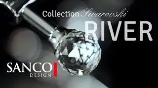 Luxury Bathroom Accessories SANCO Design collection RIVER Swarovski