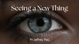 Seeing a new Thing | Pr Jeffrey Pau | 10 Jan 2026