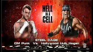 WWE 2k15 Личное первенство по правилам Steel Cage бой между CM Punk 11-12 - Hollywood Hogan