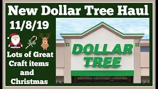 New Dollar Tree Haul 🤑 11/8/19 New items and Craft items.