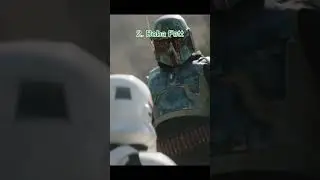 Top 5 Bounty Hunters in Star Wars #starwars #jangofett #bobafett #cadbane #dindjarin #embo #shorts